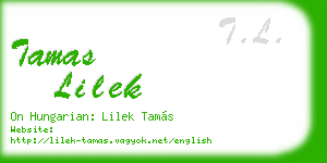 tamas lilek business card